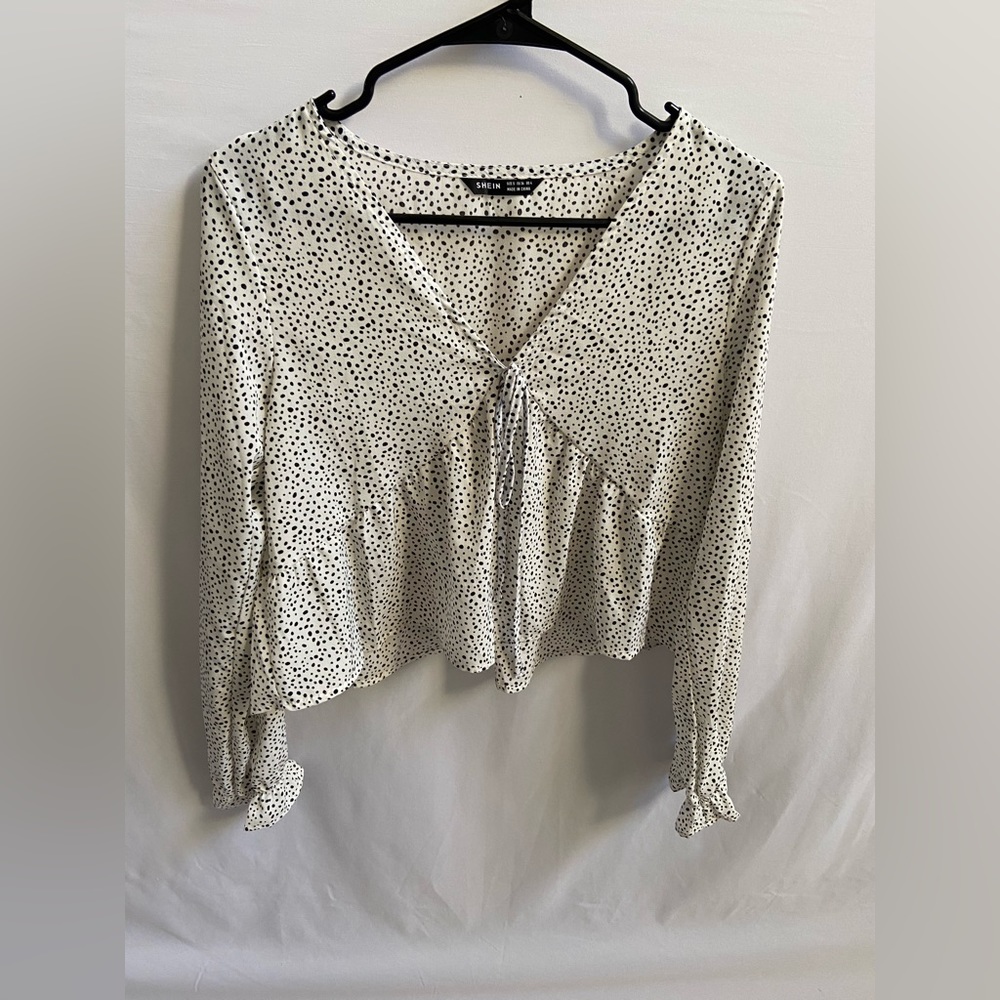 Shein Dalmatian spotted shirt
